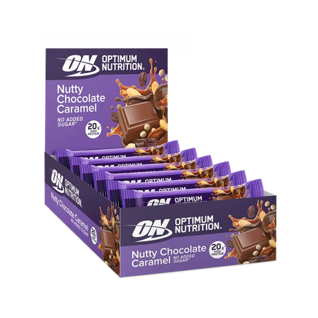 Optimum Nutrition Crunch Bar 10x70g Nutty Choc Caramel