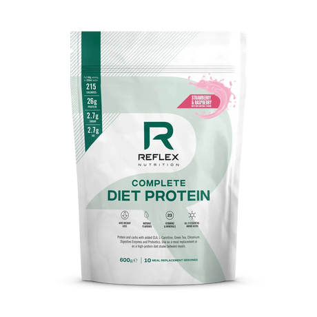 Reflex Nutrition Complete Diet Protein 600g Strawberry and Raspberry
