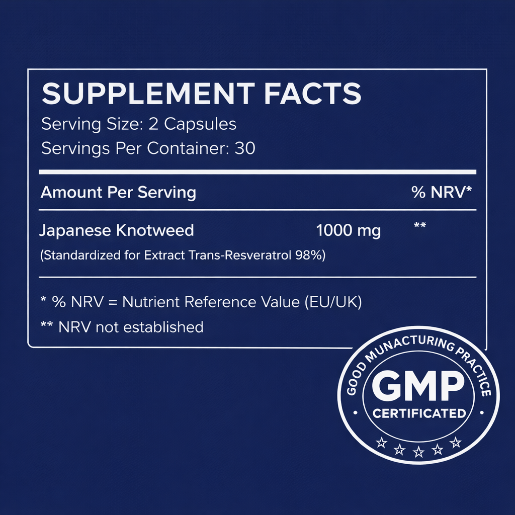 Ultra Purity Trans-Resveratrol 1000mg 98% capsules – view 14