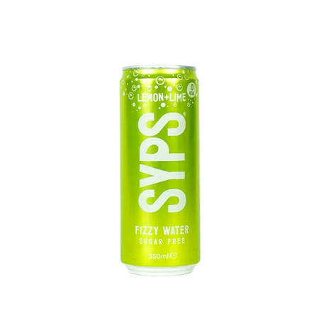 SYPS Fizzy Water 12x330ml Lemon & Lime