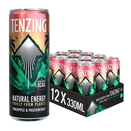 TENZING Natural Energy BCAA 12x330ml Pineapple & Passionfruit