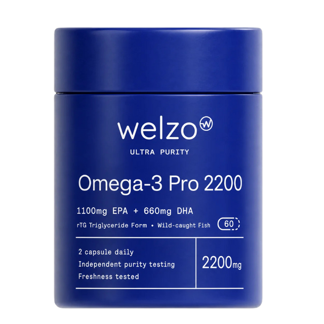 Ultra Purity Omega-3 Pro 2200 high-strength fish oil softgels