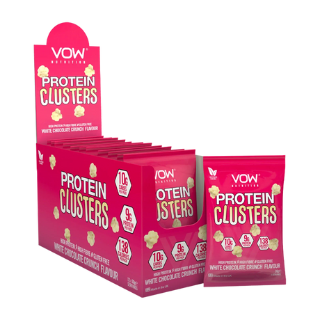 VOW Nutrition Protein Clusters 12x30g White Chocolate