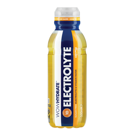 Wow Hydrate Electrolyte Water 12x500ml Orange