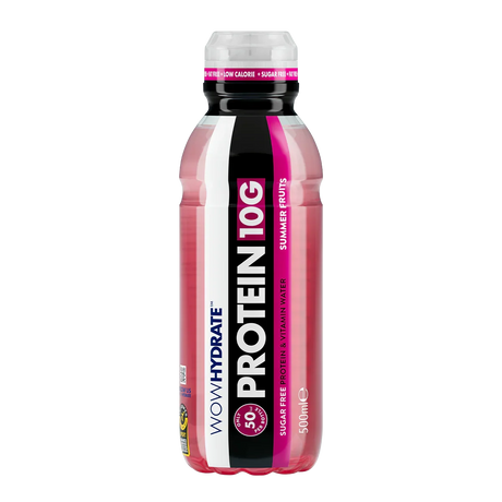 Wow Hydrate Protein Water 12x500ml Summer Fruits