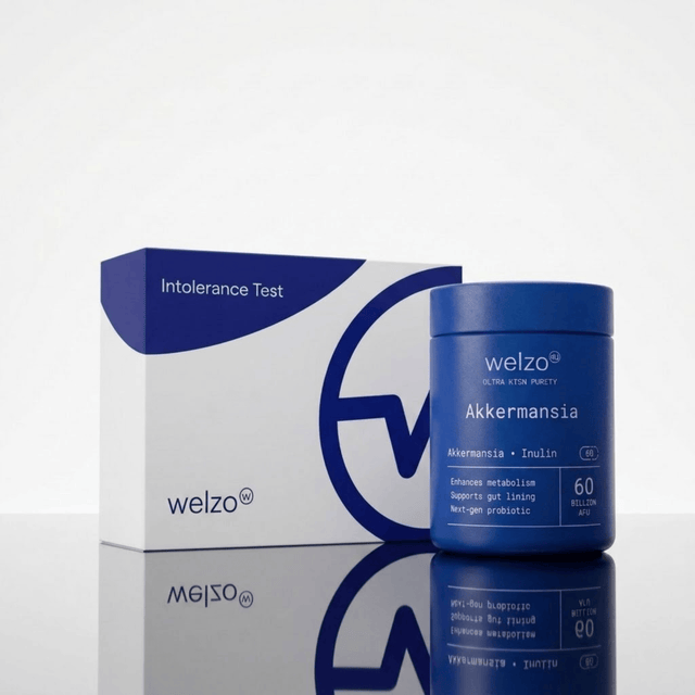 Welzo gut health reset bundle food intolerance test akkermansia