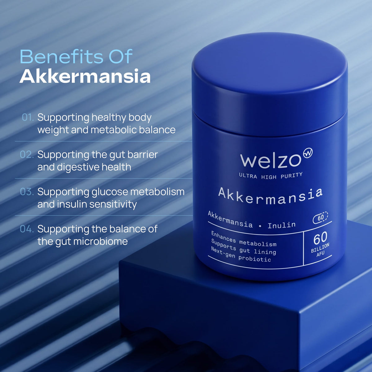Ultra Purity Akkermansia 60 billion AFU gut health probiotic – view 13