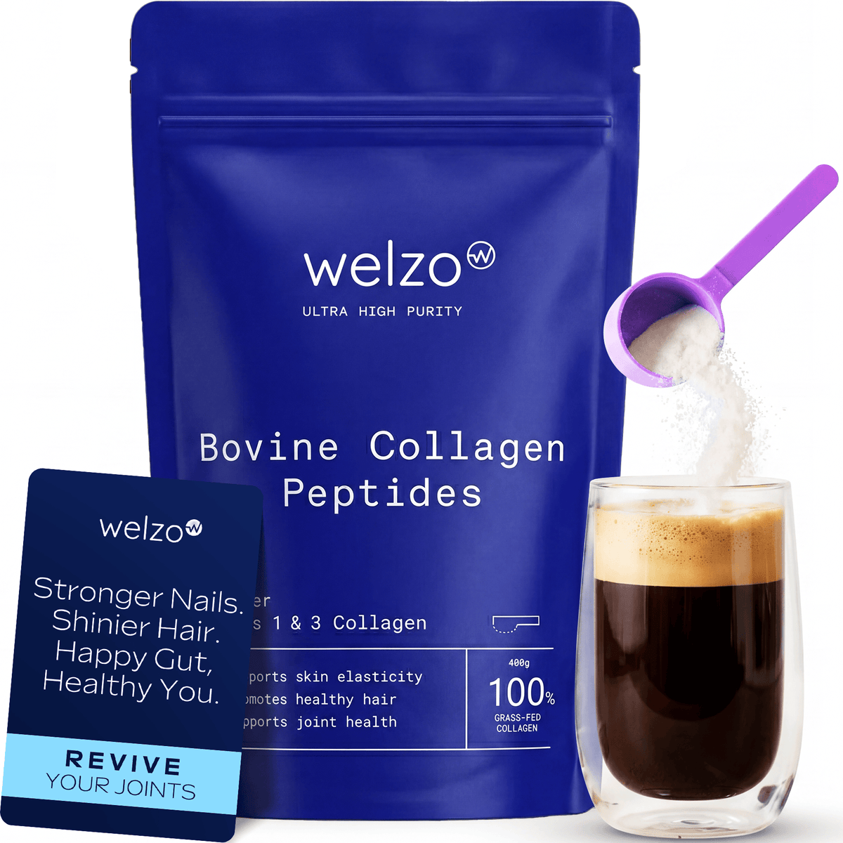 Ultra Purity bovine collagen peptides powder for skin and joints