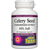 Celery Seed, Standardized Extract, 60 Vegetarian Capsules - Natural Factors - welzo