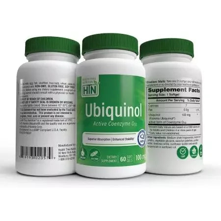 Health Thru Nutrition Ubiquinol 100mg 60 Softgels