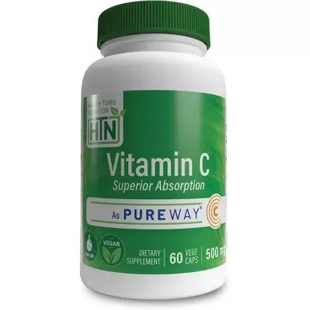 Health Thru Nutrition Vitamin C 500mg 60 Veggie Capsules