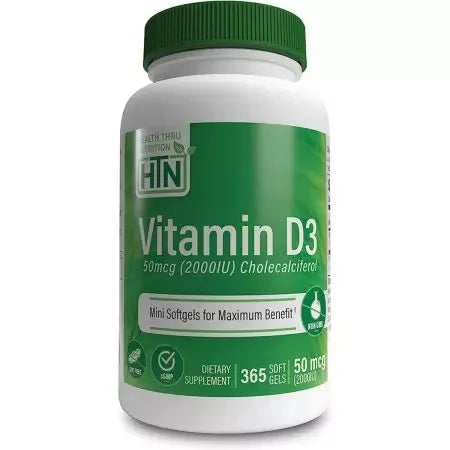 Health Thru Nutrition Vitamin D3 Softgels