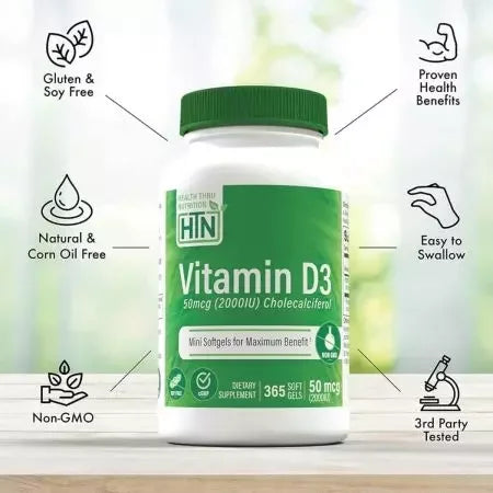 Health Thru Nutrition Vitamin D3 Softgels