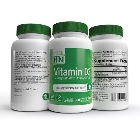 Health Thru Nutrition Vitamin D3 Softgels
