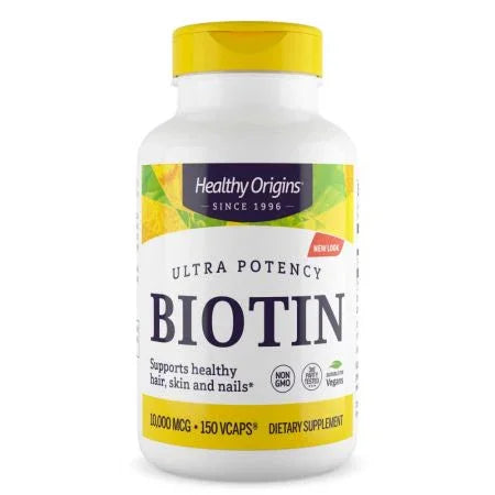 Healthy Origins Biotin 10,000mcg Veggie Capsules