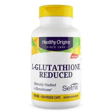 Healthy Origins LGlutathione Reduced 500mg Veggie Capsules