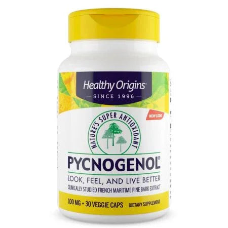 Healthy Origins Pycnogenol 100 mg Veggie Capsules