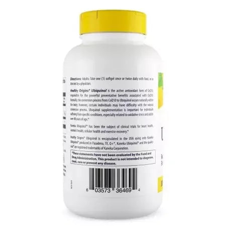 Healthy Origins Ubiquinol 100mg Softgels