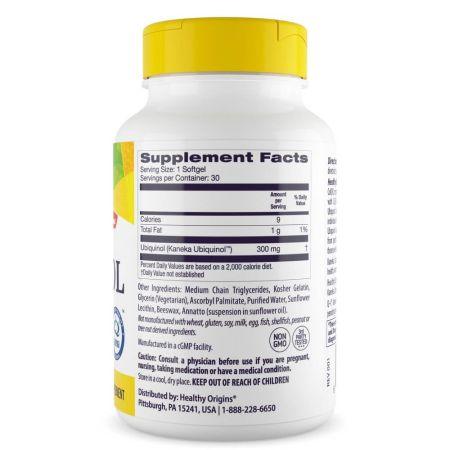 Healthy Origins Ubiquinol 300mg Softgels