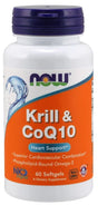 NOW Foods Krill & CoQ10 - 60 softgels