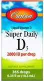 Carlson Labs Super Daily D3, 2000 IU - 10 ml.