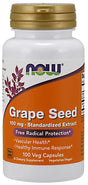 NOW Foods Grape Seed Standardized Extract, 100mg - 100 vcaps