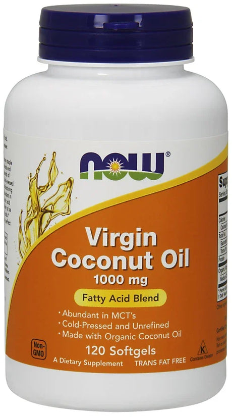 NOW Foods Virgin Coconut Oil, 1000mg - 120 softgels