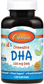 Carlson Labs Kid's Chewable DHA, 100mg Orange - 120 softgels