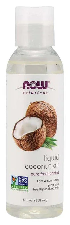NOW Foods Coconut Oil, Liquid Pure Fractionated - 118 ml.