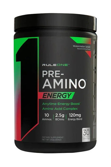 Rule One Pre-Amino Energy, Watermelon Splash - 252 grams