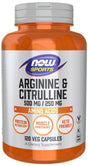NOW Foods Arginine & Citrulline - 120 vcaps