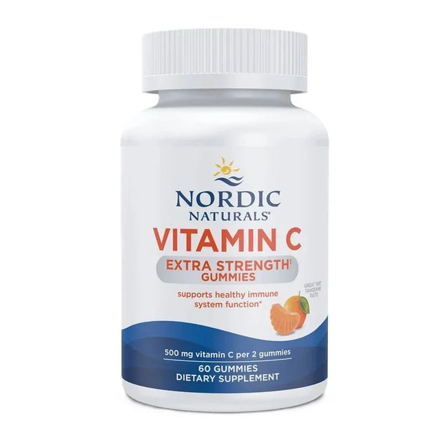 Nordic Naturals Vitamin C Extra Strength Gummies, Tangerine - 60 gummies