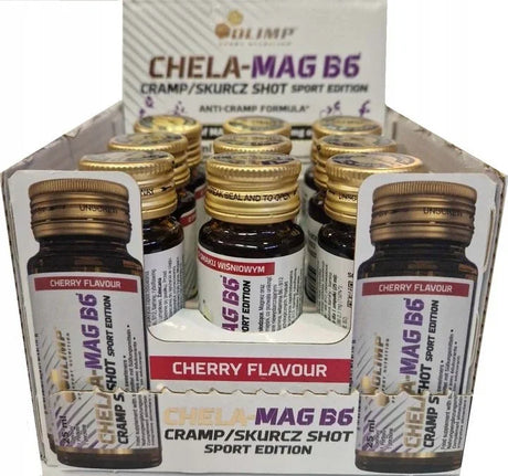 Olimp Nutrition Chela Mag B6, Cherry - 9 x 25 ml.