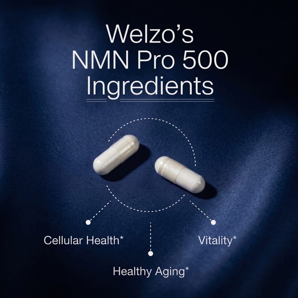 Welzo energy and fatigue blood test with NMN and PQQ supplement bundle – view 5