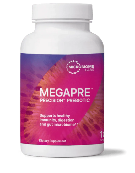 MegaPre Precision Prebiotic (180 capsules) - Microbiome Labs - welzo