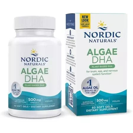 Nordic Naturals Algae DHA 500mg 60 Softgels