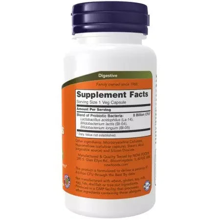 Now Foods 8 Billion Acidophilus & Bifidus Veg Capsules