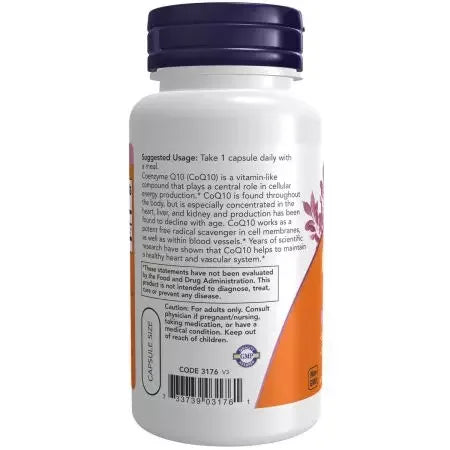 Now Foods CoQ10 200mg 60 VCAPS