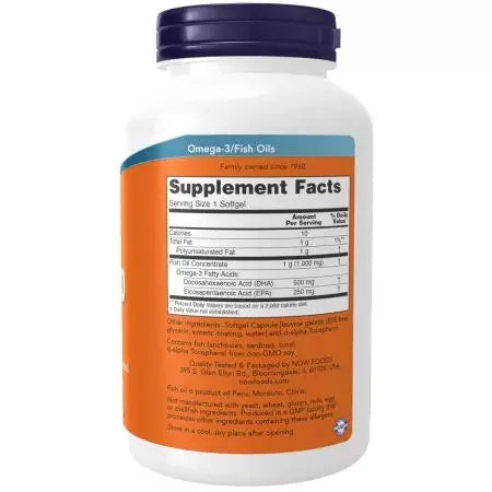 Now Foods DHA 500mg Softgels