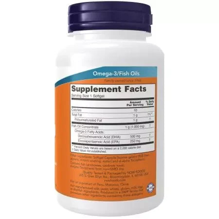 Now Foods DHA 500mg Softgels