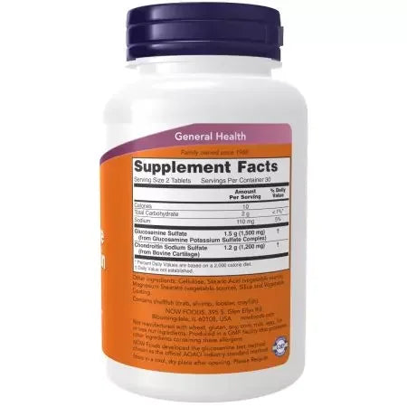 Now Foods Glucosamine & Chondroitin Extra Strength 60 Tablets