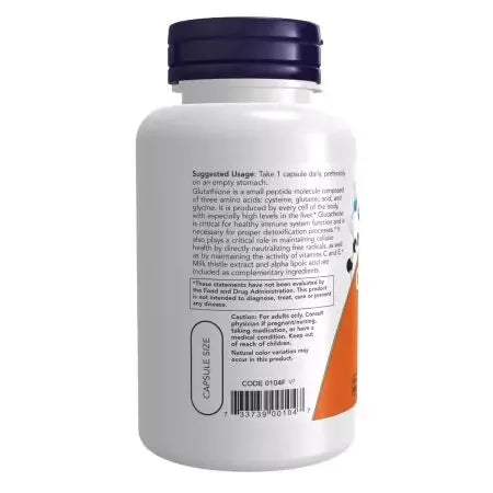 Now Foods Glutathione 500 mg Veg Capsules