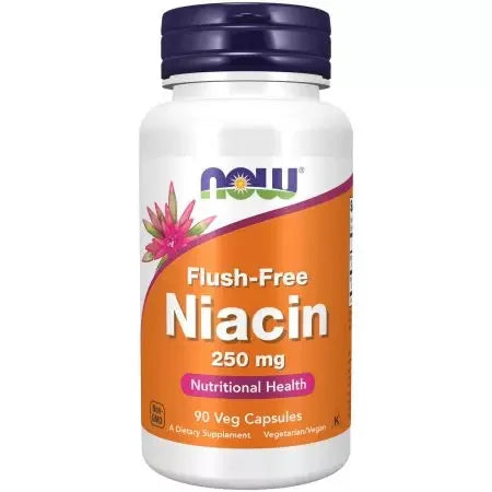 Now Foods Niacin (Vitamin B3) 250 mg Flush Veg Capsules