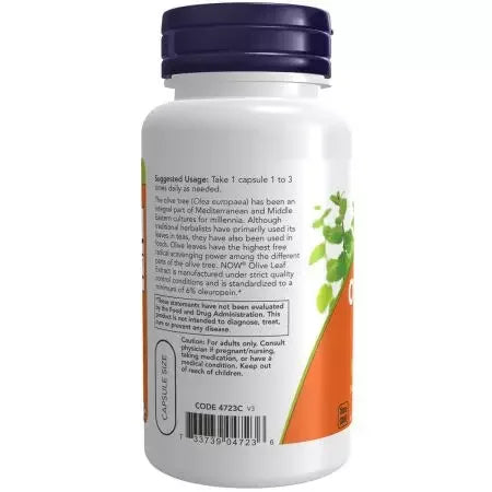 Now Foods Olive Leaf Extract 500 mg Veg Capsules