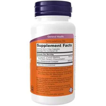 Now Foods Pycnogenol 60 Veg Capsules