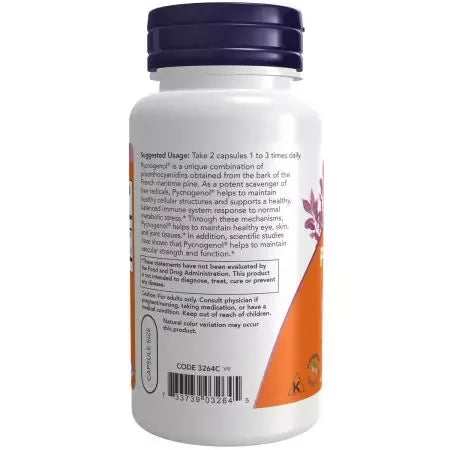 Now Foods Pycnogenol 60 Veg Capsules
