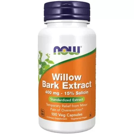 Now Foods White Willow Bark 400 mg 100 Capsules