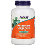 Potassium Gluconate 99mg, 250 Tablets - Now Foods - welzo