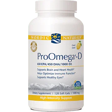 ProOmega-DÂ® Lemon 1000mg 120 gels - Nordic Naturals - welzo