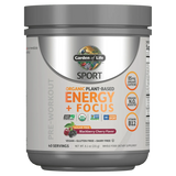 Sport Organic Plant-Based Berry Pre-Workout Energy, 231g Garden of Life - welzo